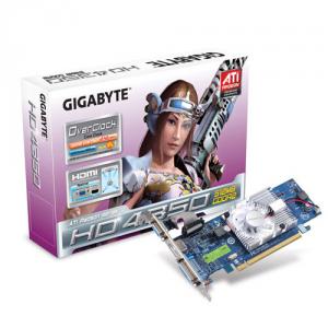 Placa video Gigabyte Ati Radeon HD 4350, 512MB GDDR2 64bit, TV-Out, DVI-I, HDMI, PCI-E