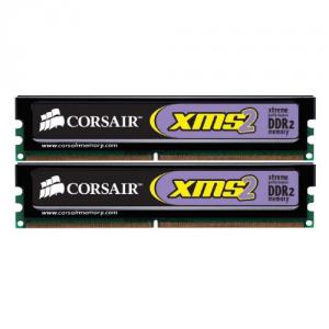 Kit Memorie Corsair 4GB (2 x 2048MB), DDR2, 1066MHz, CL7