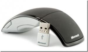 Mouse Microsoft ARC, Laser, USB, Negru