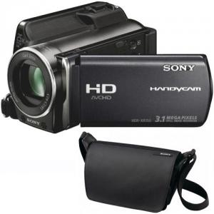 Camera video Sony Handycam Full-HD, HDR-XR 155/B + Geanta AX2