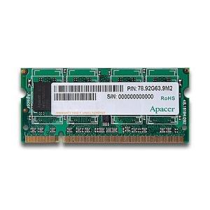 Memorie notebook SODIMM Apacer 1GB DDR2, 667MHz, PC2-5300