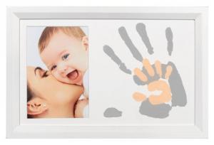 Baby Art - Kit amprenta Duo Paint Print Frame White