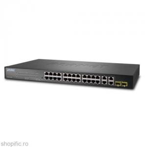 Planet  24-Port SNMP Manageable 10/100Base-TX Switch