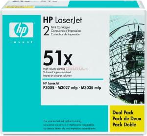 HP - Promotie Toner HP Q7551XD (Negru - Pachet dublu)