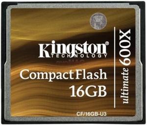 Kingston - Card Compact Flash Ultimate 600x 16GB