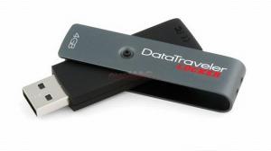 Kingston - Stick USB DataTraveler Locker+ 4GB (Negru)