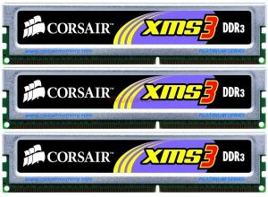 Corsair -  Memorii XMS3 Classic Purple DDR3, 3x2GB, 1333MHz (9-9-9-24)