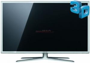Samsung - Televizor LED 46" UE46D6510, Full HD, 3D, Smart TV, Motor HyperReal 3D, Wide Color Enhancer Plus, AllShare, Anynet+, Skype