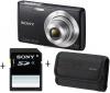 Sony -  Aparat Foto Digital Sony DSC-W620 (Negru) + Card 4GB + Husa