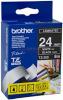 Brother - banda laminata tz355 24mm (alb/negru)