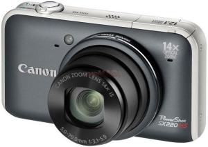 Canon - Camera Foto Digitala PowerShot SX220 HS (Gri)