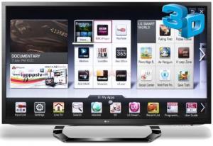 LG -  Televizor LED LG 47" 47LM620S, Full HD, 3D, Conversie 2D - 3D, 100 Hz, MCI 400, Dual Play + 4 perechi de ochelari 3D