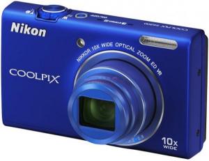 NIKON - Promotie Aparat Foto Digital COOLPIX S6200 (Albastru), Filmare HD + CADOURI