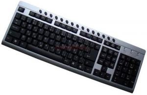 Serioux - Tastatura Multimedia SRXK-9400M-ROCB (Argintiu) USB+PS/2