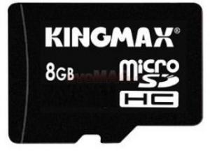 Kingmax - Card Kingmax microSDHC 8GB (Clasa 4) + Adaptor SD