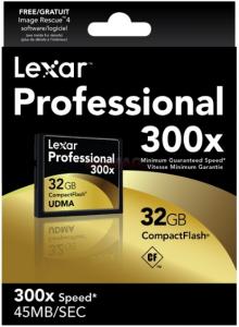 Lexar - Card CF 32GB (300x)