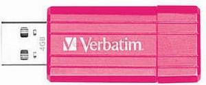 Verbatim - Stick USB PinStripe 4 GB (Roz)