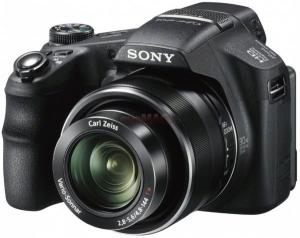 Sony -  Aparat Foto Digital DSC-HX200V (Negru), Filmare Full HD, Fotografiere 3D, GPS Integrat, Zoom Optic 30x