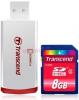 Transcend - Cel mai mic pret! Card SDHC 8GB (Class 2) + Card Reder