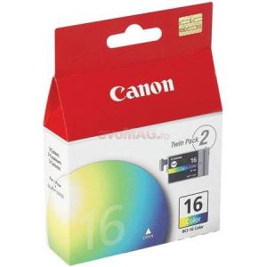 Canon - Cartus cerneala BCI-16 Color + pachet hartie GP-501 (10 x 15cm)