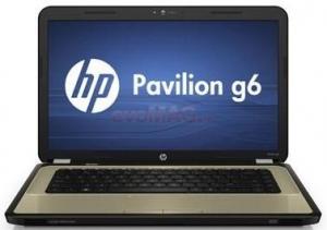 HP - Promotie Laptop Pavilion g6-1006sq (Intel Core i3-380M, 15.6", 4GB, 750GB, ATI Mobility Radeon HD 6470 @ 1GB, Windows 7 HP, Auriu)
