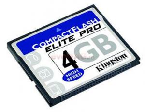 Kingston - Cel mai mic pret! Compact Flash Card 4GB Kingston-10255