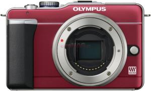 Olympus - Camera Foto Pen E-PL1 Body (Rosie) + Card SDHC 4GB (Clasa 6) + Geanta Impulse 110
