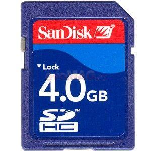 SanDisk - Cel mai mic pret! Card SDHC 4GB