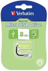Verbatim - Stick USB Verbatim Micro 8Gb (Verde)