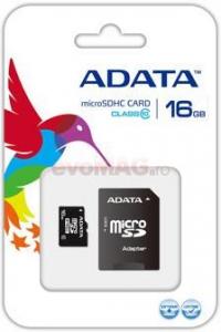 A-DATA - Card A-DATA microSDHC 16GB (Class 10) + Adaptor SD