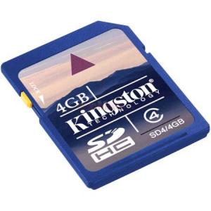 Kingston - Card SDHC Class 4 4GB
