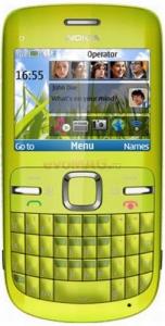 NOKIA - Telefon Mobil C3, Symbian s40, 2MP, 2.4'' (Verde)