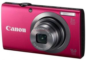 Canon -  Aparat Foto Digital Canon PowerShot A2300 (Rosu), Filmare HD