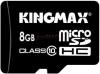 Kingmax - Cel mai mic pret!   Card microSDHC 8GB (Class 10) + Adaptor SD