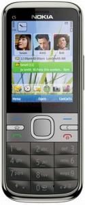 NOKIA - Telefon Mobil C5, Symbian v9.3, 600MHz, 3.15MP, 2.2'' (Negru)