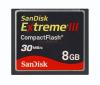 Sandisk - card extreme iii compact flash 8gb