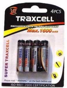 Traxcell - Acumulatori 1600mAh Ni-MH  AAA