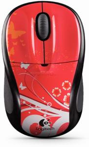 Logitech - Mouse Wireless M305 (Blush Butterfly)