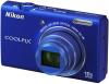 Nikon - aparat foto compact coolpix s6200 (albastru), filmare hd