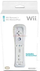 Nintendo - Wii Remote Controller + Wii Motion Plus (Alb)