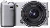 Sony - Camera Foto Digitala NEX-5D (Argintie) cu Obiective SEL-16F28 si SEL 18-55mm + Geanta LCS-X10 + NPF-W50
