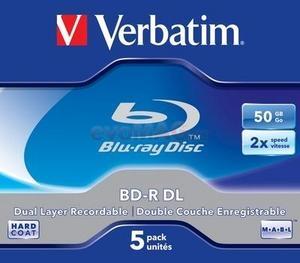 Verbatim - Blank BD-R DL, 50GB, 2x, (5 bucati)