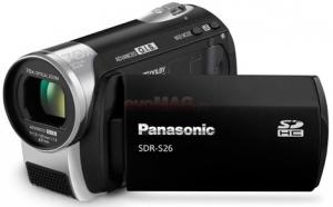 Panasonic - Camera Video SDR-S26 (Neagra) + Card SD 2GB