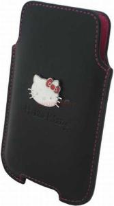 Hello Kitty - Husa HKFOIPBL pentru iPhone (Neagra)