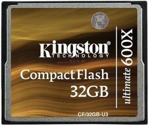 Kingston -  Card Kingston Compact Flash 32GB Ultimate 600x