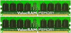 Kingston - Memorii ValueRAM DDR2, 2x1GB, 800MHz (CL6)