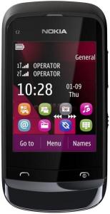NOKIA -  Telefon Mobil C2-03 Touch and Type, TFT resistive touchscreen 2.6", 2MP, 10MB, Dual SIM (Negru)