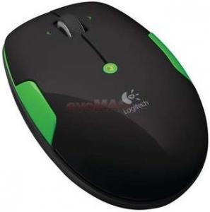 Logitech - Mouse Optic Wireless M345 (Negru/verde)