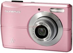 Olympus - Camera Foto FE-26 (Roz) + Husa Hipshot + Card microSD 4GB