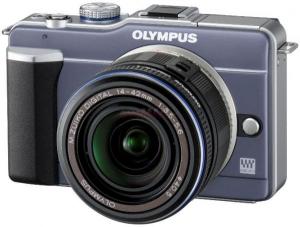 Olympus - Promotie Camera Foto Pen E-PL1 (Albastra) cu Obiectiv EZ-M1442L + CADOURI